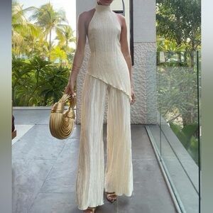 Zara Yellow Halter & Pant Set